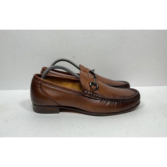 Beckett Simonon Beaumont Brown Leather Bit Loafers Shoes Men’s Size 9 - Picture 1 of 8